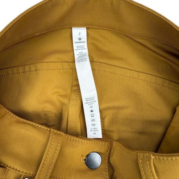 NWT LULULEMON City Sleek 5 Pocket 7/8 Pant Size 2 Spiced Bronze - Picture 6 of 9
